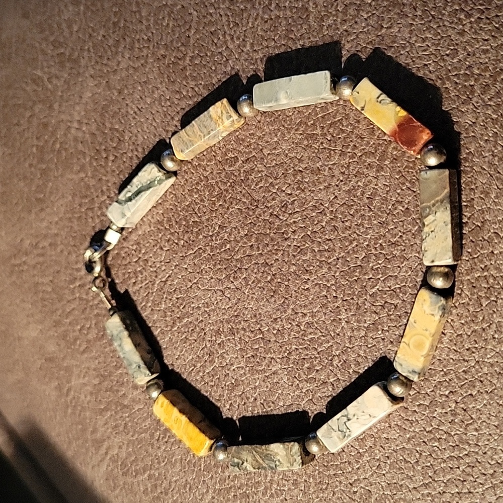 Polished rock bracelet